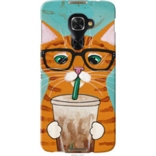 Чехол на Alcatel Idol 4 Pro Зеленоглазый кот в очках (4054u-1537)