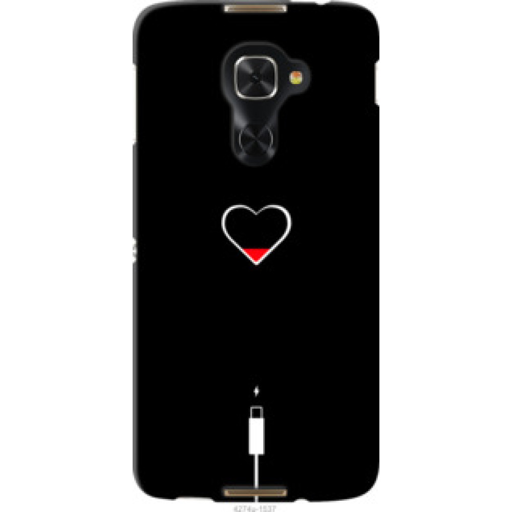 Чехол на Alcatel Idol 4 Pro Подзарядка сердца (4274u-1537)