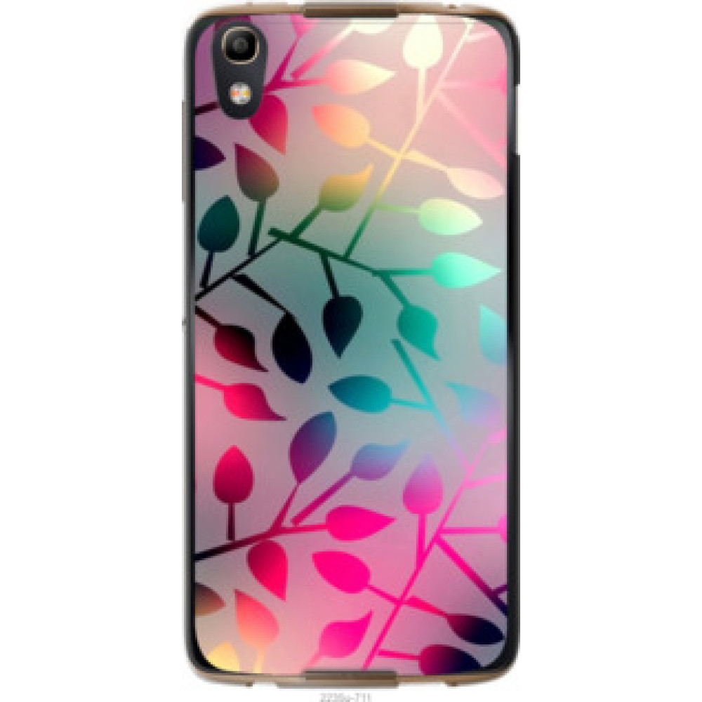 Чехол на Alcatel idol 4 Листья (2235u-711)