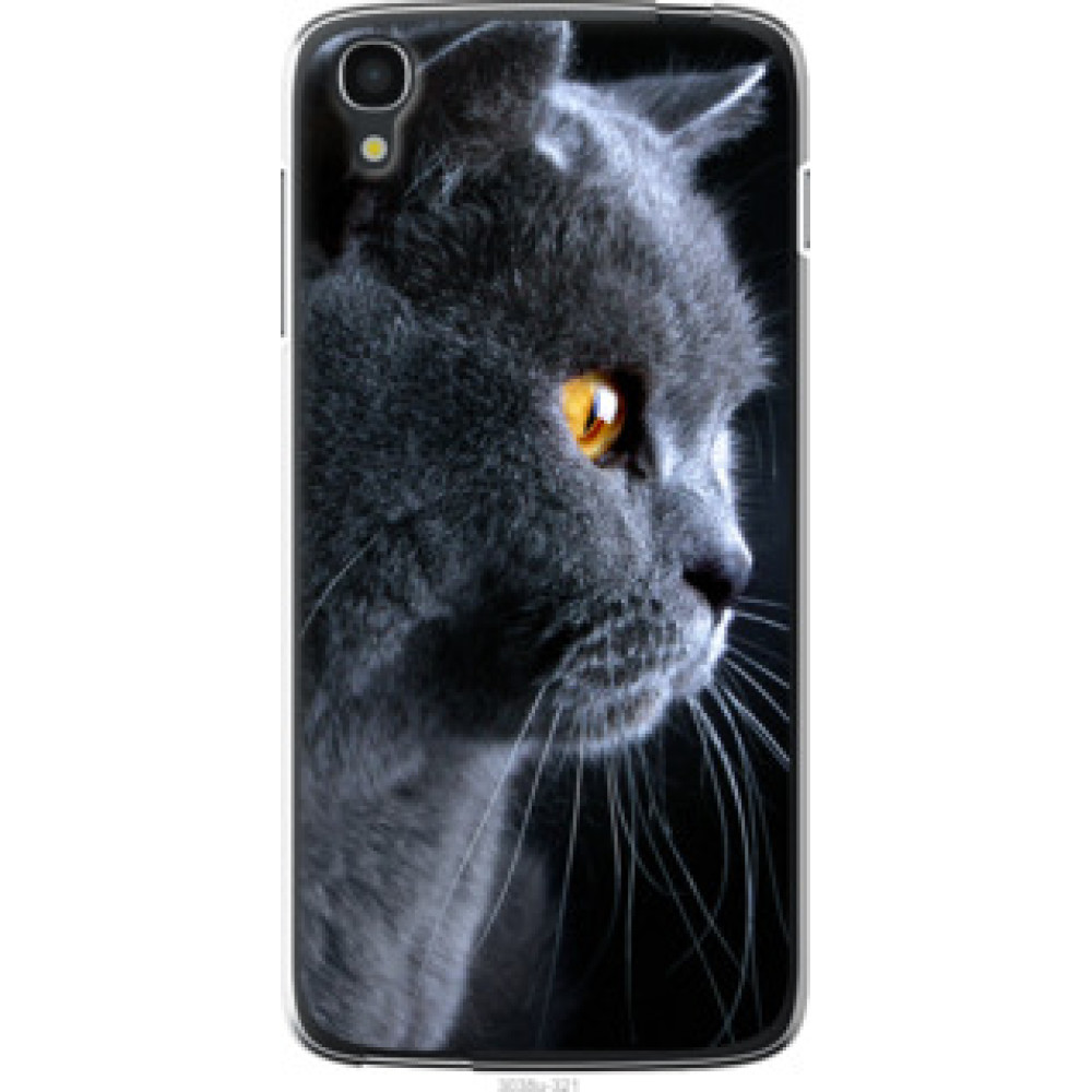 Чехол на Alcatel One Touch Idol 3 5.5 Красивый кот (3038u-321)