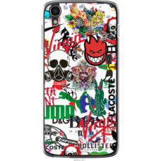 Чехол на Alcatel One Touch Idol 3 5.5 Many different logos (4022u-321)