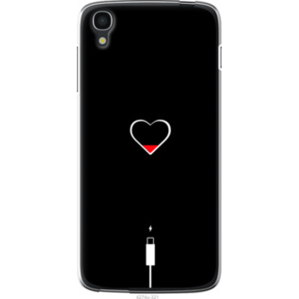 Чехол на Alcatel One Touch Idol 3 5.5 Подзарядка сердца (4274u-321)