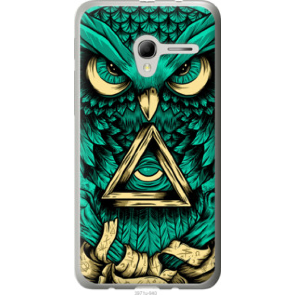 Чехол на Alcatel One Touch Pop 3 5.0 Сова Арт-тату (3971u-940)