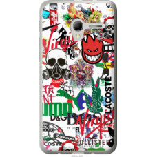 Чехол на Alcatel One Touch Pop 3 5.0 Many different logos (4022u-940)