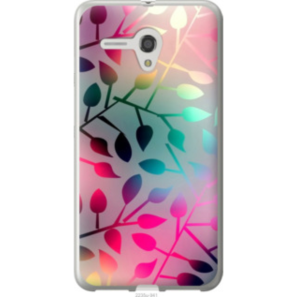Чехол на Alcatel One Touch Pop 3 5.5 Листья (2235u-941)