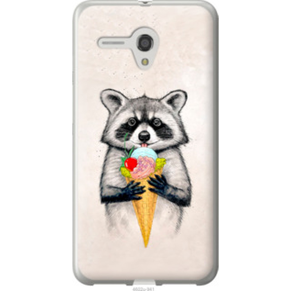 Чехол на Alcatel One Touch Pop 3 5.5 Енотик с мороженым (4602u-941)