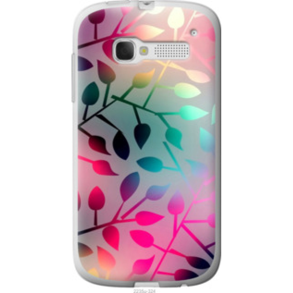 Чехол на Alcatel One Touch Pop C5 5036D Листья (2235u-324)