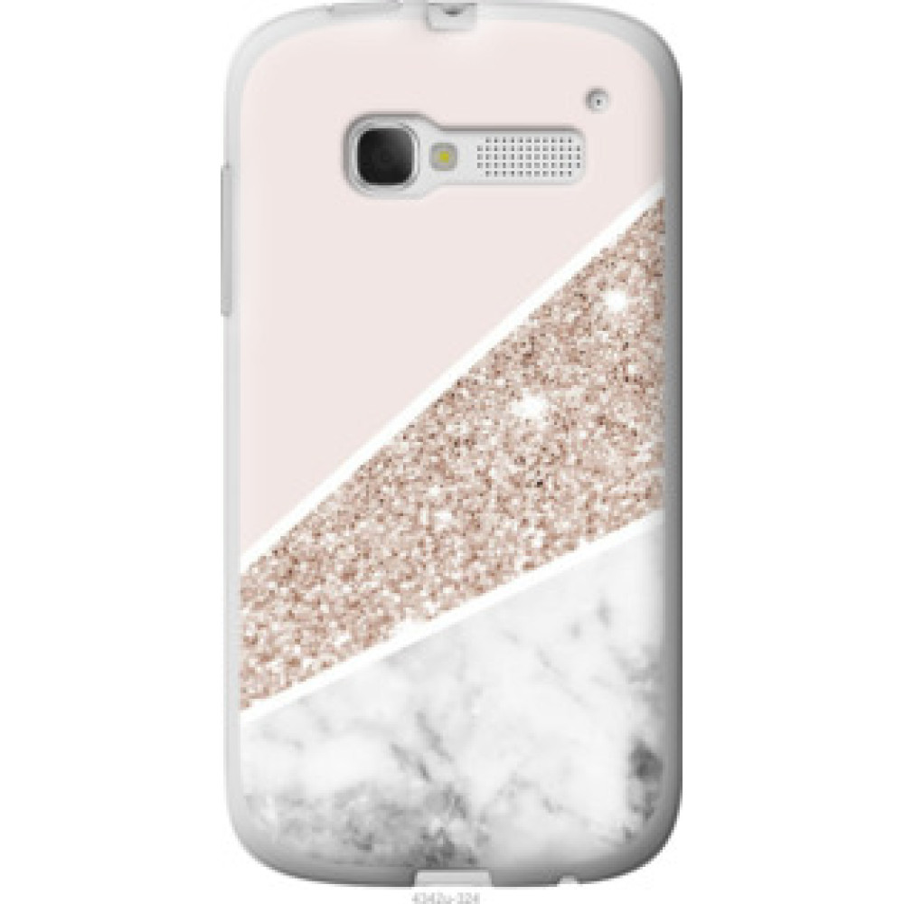 Чехол на Alcatel One Touch Pop C5 5036D Пастельный мрамор (4342u-324)