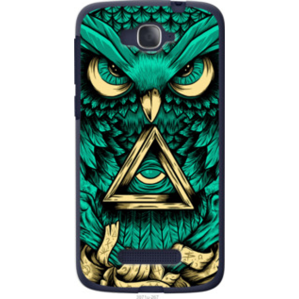 Чехол на Alcatel One Touch Pop C7 7041D Сова Арт-тату (3971u-267)