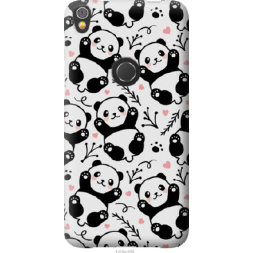Чохол на Alcatel Shine Lite Панды (4318u-695)