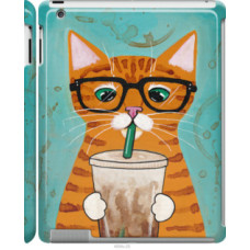 Чехол на Apple iPad 2/3/4 Зеленоглазый кот в очках (4054c-25)