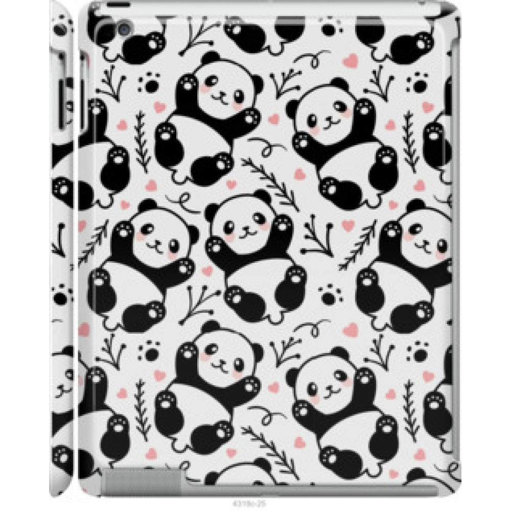 Чехол на Apple iPad 2/3/4 Панды (4318c-25)