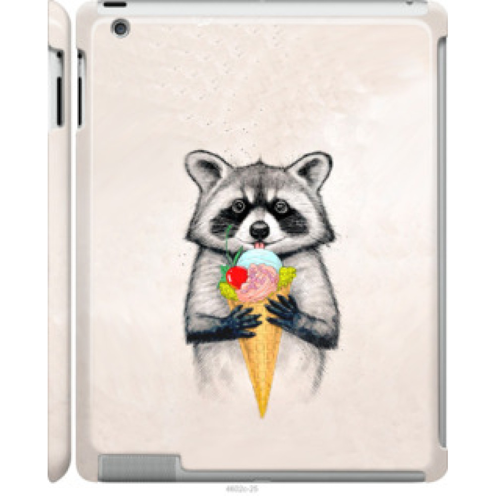 Чохол на Apple iPad 2/3/4 Енотик с мороженым (4602c-25)