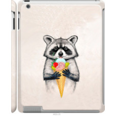 Чехол на Apple iPad 2/3/4 Енотик с мороженым (4602c-25)