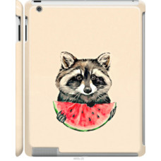 Чехол на Apple iPad 2/3/4 Енотик с арбузом (4605c-25)