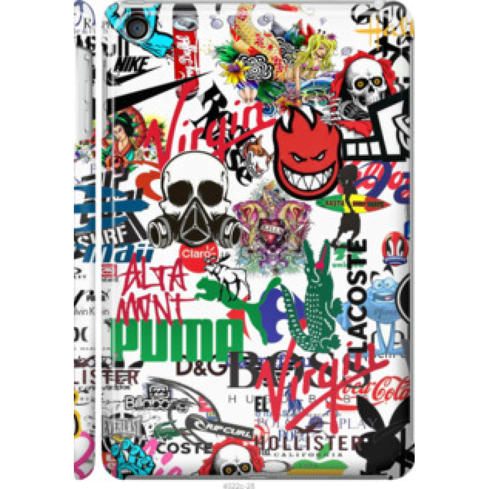 Чехол на Apple iPad mini 3 Many different logos (4022c-54)
