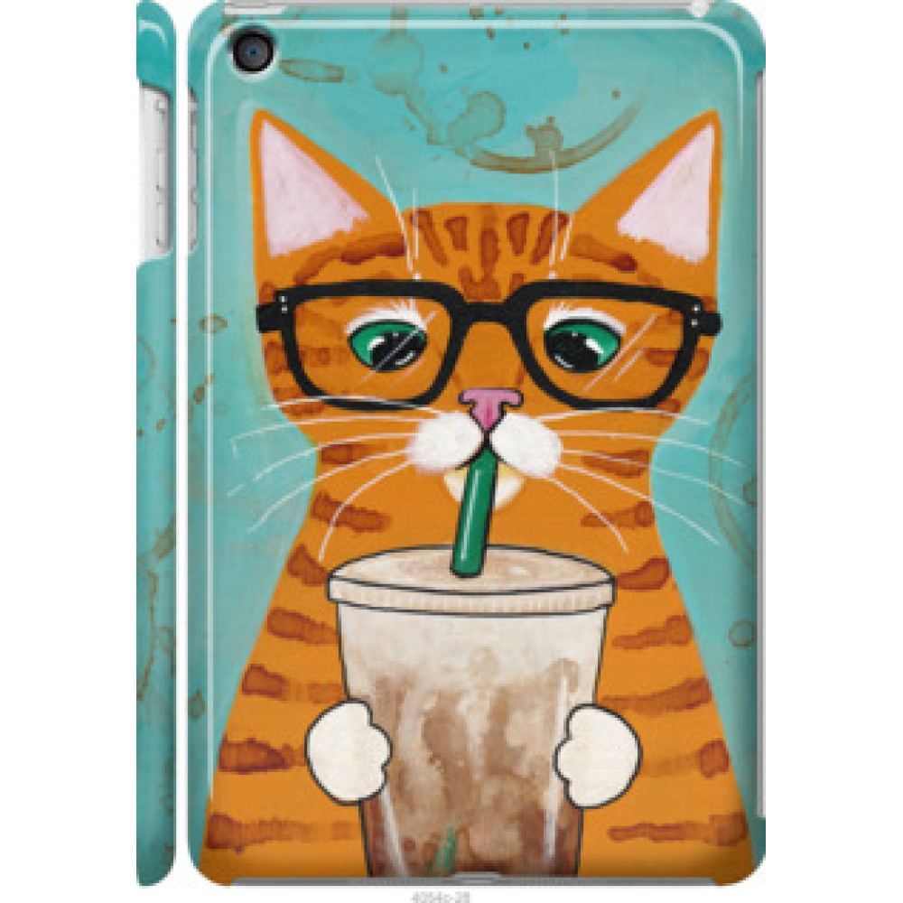 Чехол на Apple iPad mini 2 (Retina) Зеленоглазый кот в очках (4054c-28)