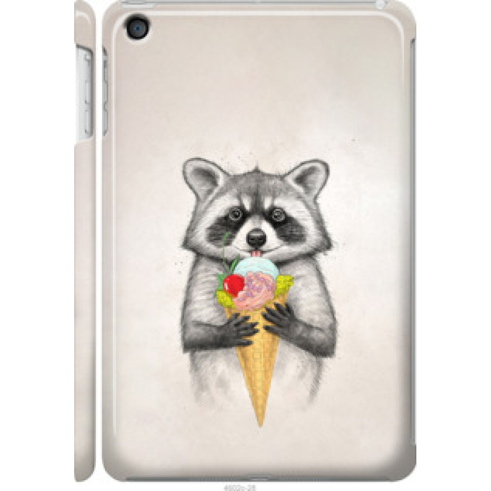 Чехол на Apple iPad mini 2 (Retina) Енотик с мороженым (4602c-28)