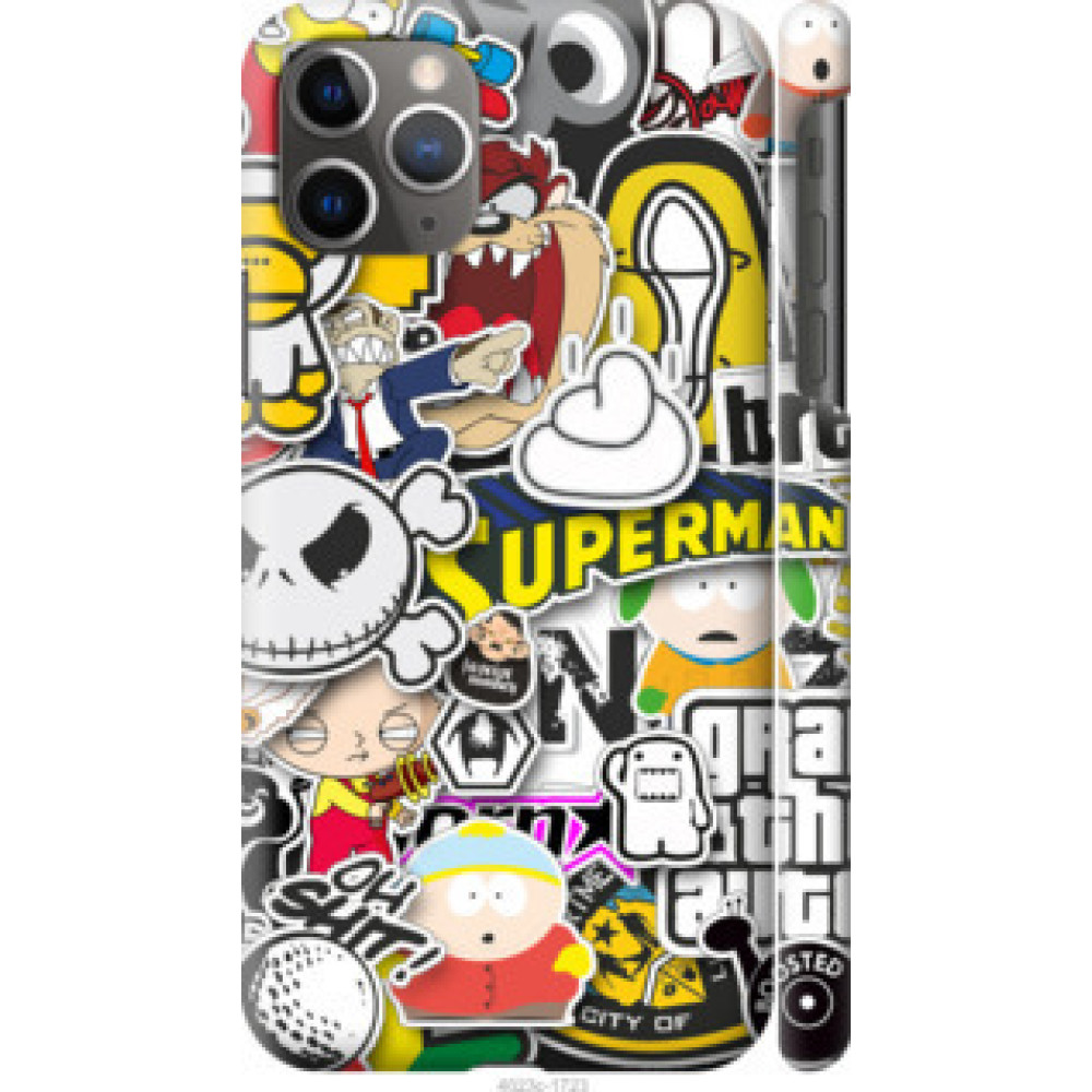 Чехол на Apple iPhone 11 Pro Max Popular logos (4023c-1723)