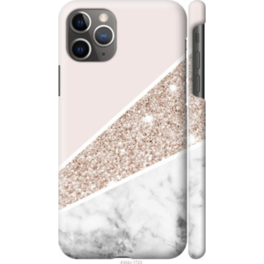 Чехол на Apple iPhone 11 Pro Max Пастельный мрамор (4342c-1723)