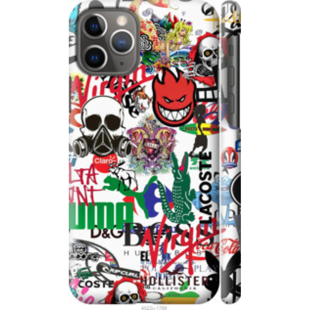 Чохол на Apple iPhone 11 Pro Many different logos (4022c-1788)