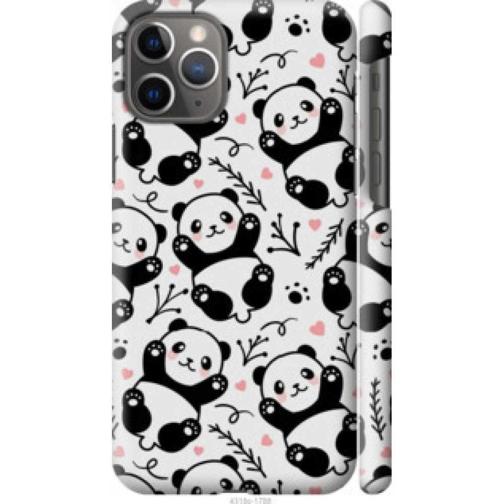 Чохол на Apple iPhone 11 Pro Панды (4318c-1788)