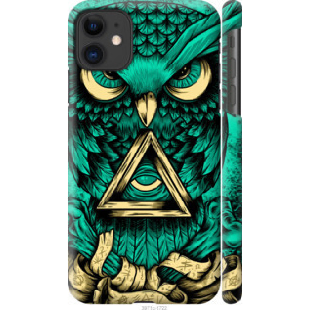 Чохол на Apple iPhone 11 Сова Арт-тату (3971c-1722)