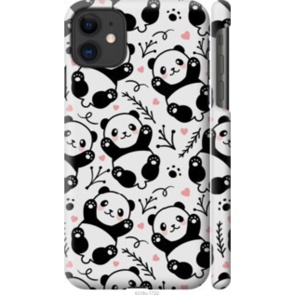 Чехол на Apple iPhone 11 Панды (4318c-1722)