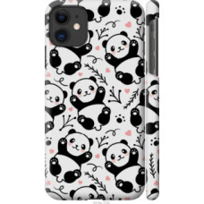 Чохол на Apple iPhone 11 Панды (4318c-1722)