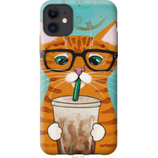 Чехол на Apple iPhone 11 Зеленоглазый кот в очках (4054u-1722)