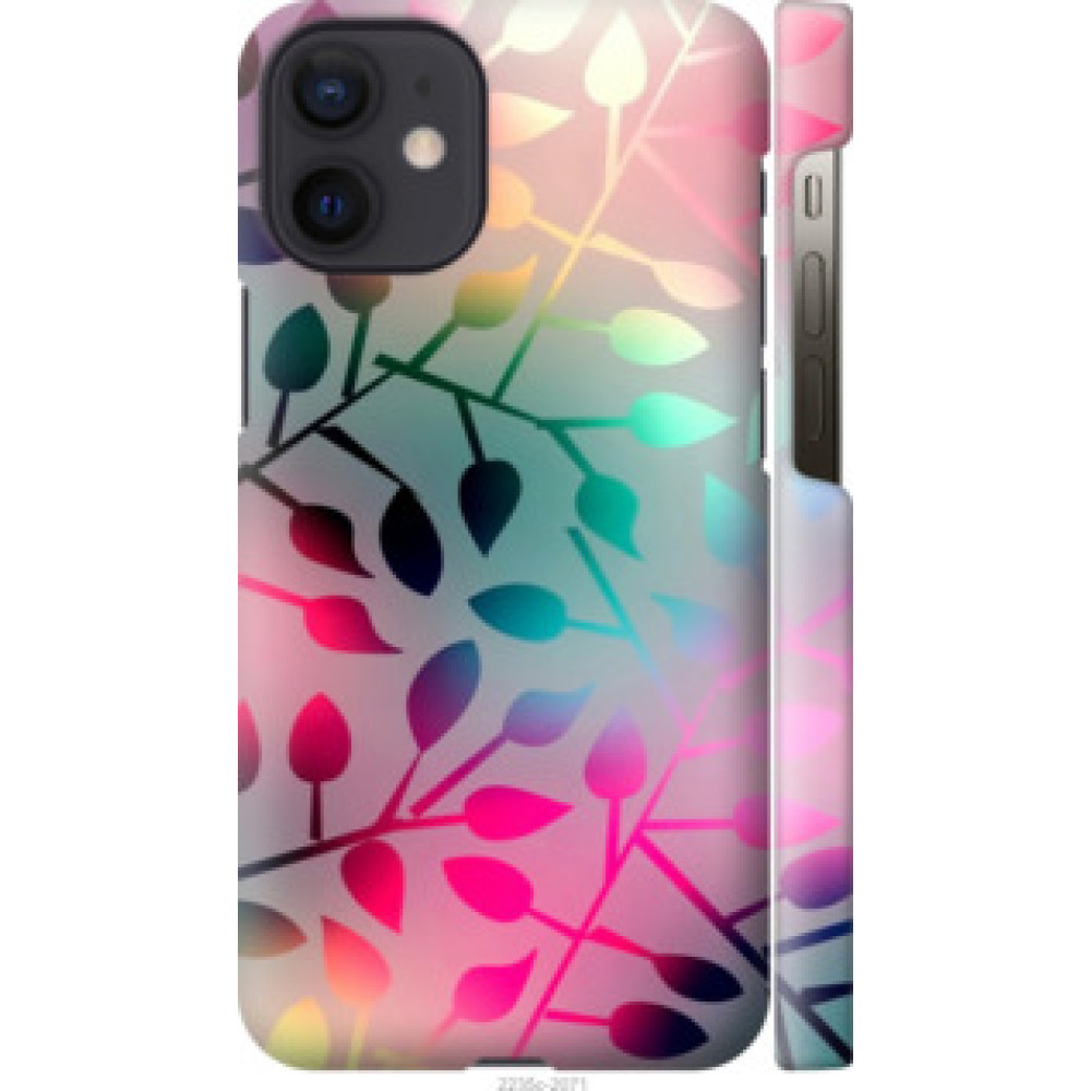 Чехол на Apple iPhone 12 Mini Листья (2235c-2071)