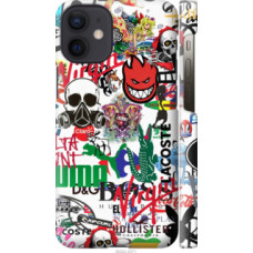 Чехол на Apple iPhone 12 Mini Many different logos (4022c-2071)