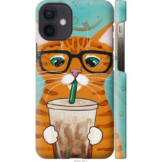 Чехол на Apple iPhone 12 Mini Зеленоглазый кот в очках (4054c-2071)