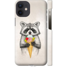 Чехол на Apple iPhone 12 Mini Енотик с мороженым (4602c-2071)