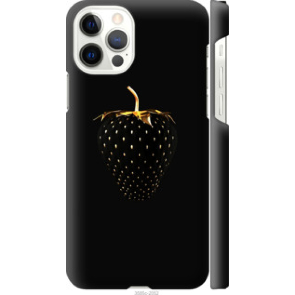Чехол на Apple iPhone 12 Pro Черная клубника (3585c-2052)