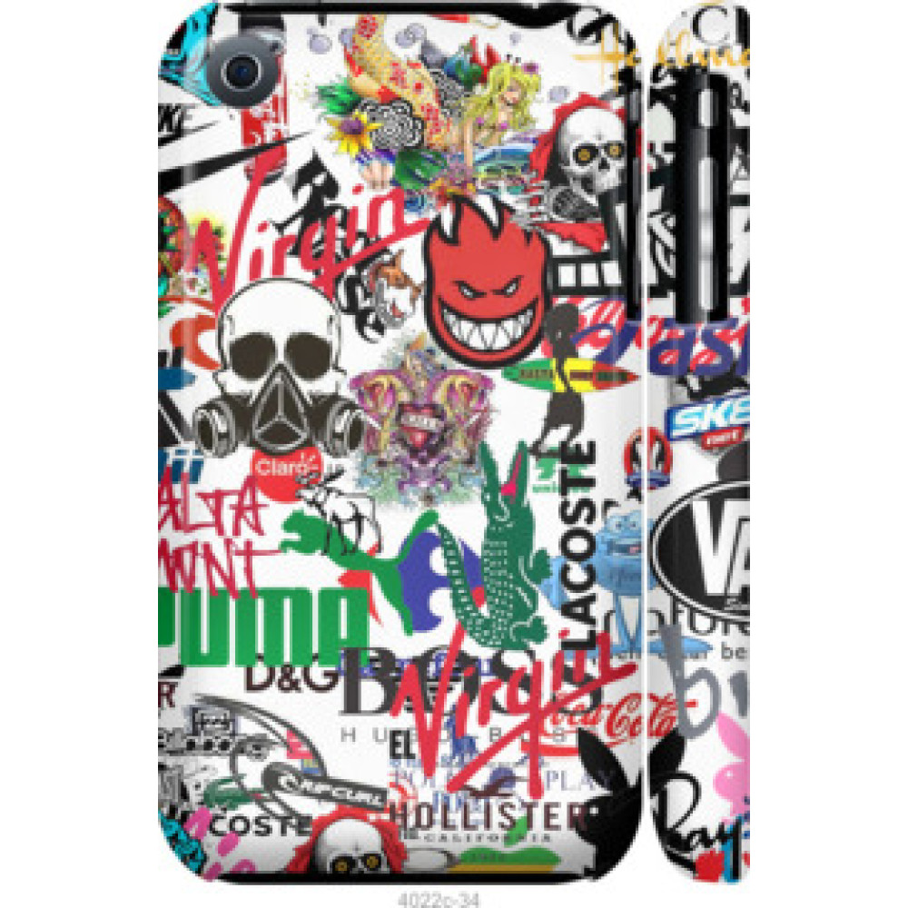 Чохол на iPhone 3Gs Many different logos (4022c-34)