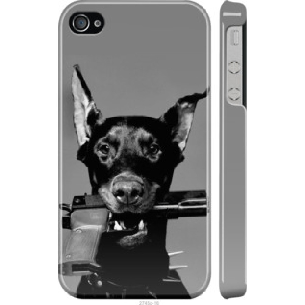 Чохол на Apple iPhone 4s Доберман (2745c-12)