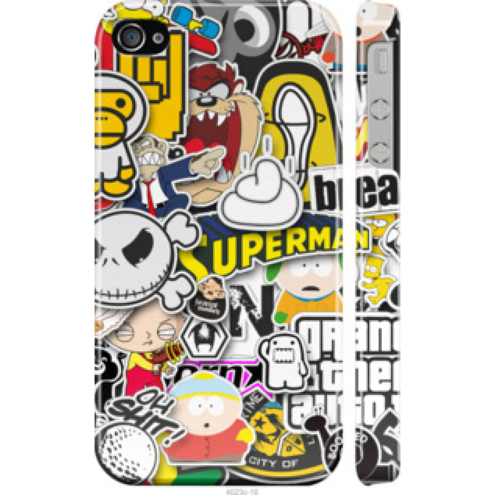 Чохол на iPhone 4 Popular logos (4023c-15)