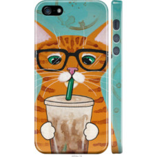 Чехол на iPhone 5s Зеленоглазый кот в очках (4054c-21)