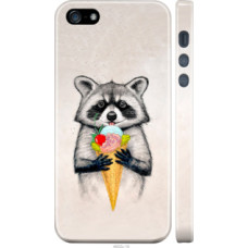 Чехол на iPhone 5s Енотик с мороженым (4602c-21)