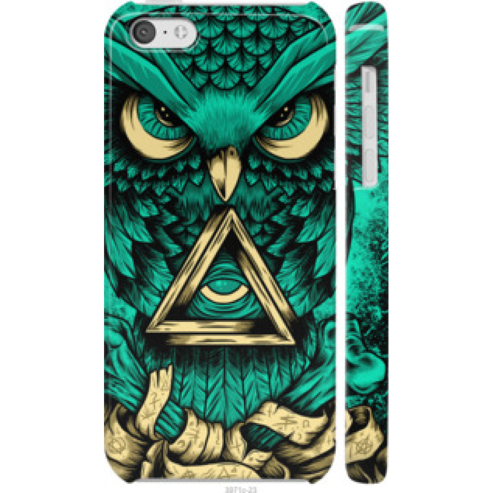 Чехол на iPhone 5c Сова Арт-тату (3971c-23)