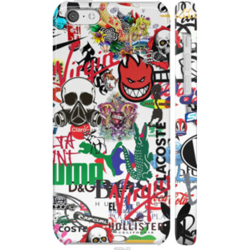 Чохол на iPhone 5c Many different logos (4022c-23)