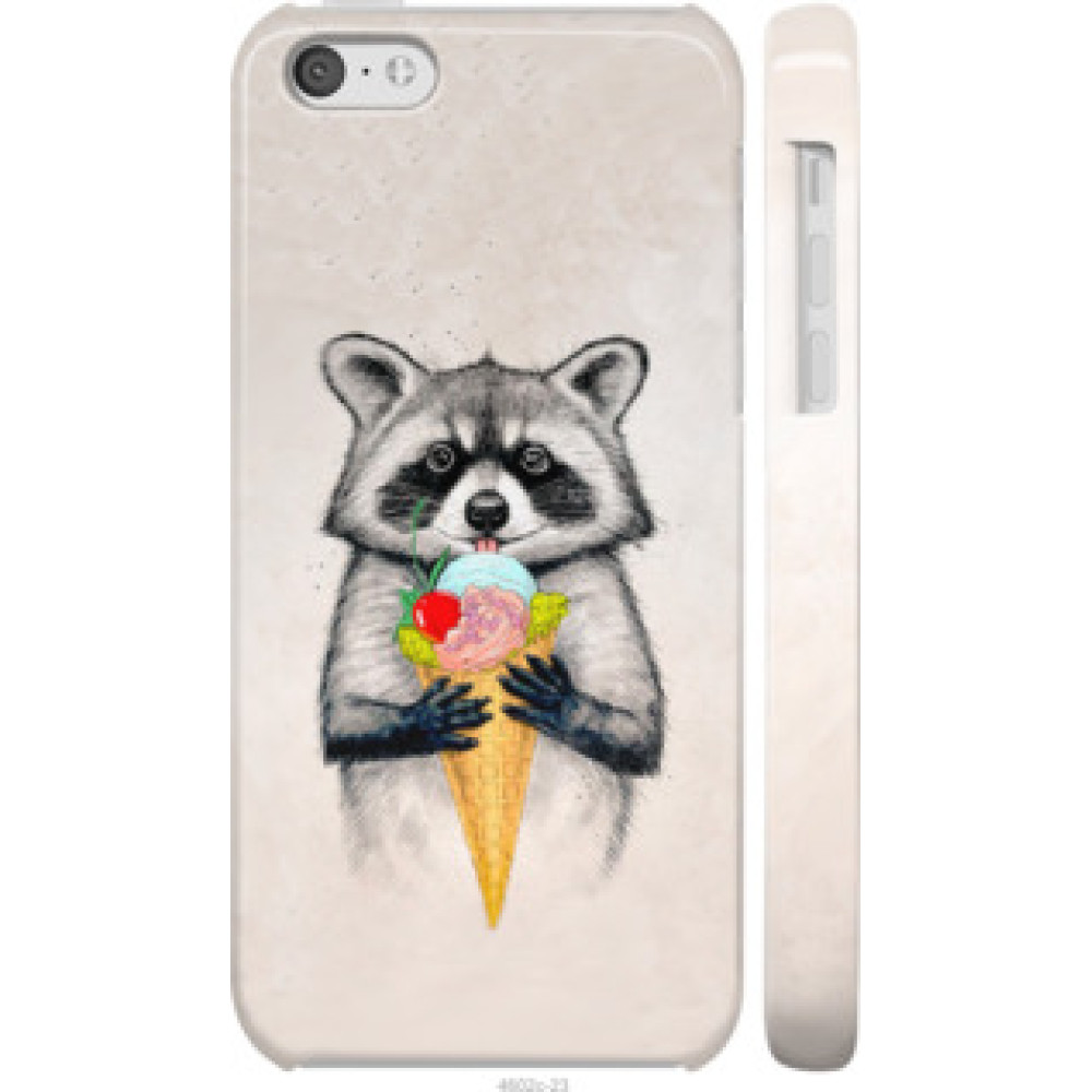 Чохол на iPhone 5c Енотик с мороженым (4602c-23)