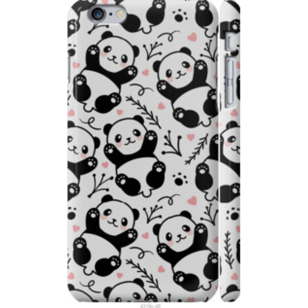 Чохол на iPhone 6s Plus Панды (4318c-91)