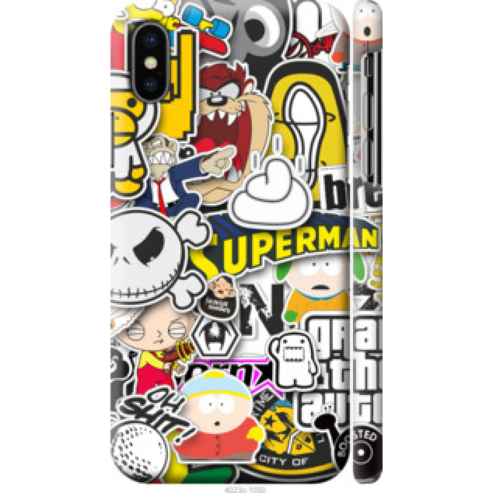 Чехол на Apple iPhone X Popular logos (4023c-1050)