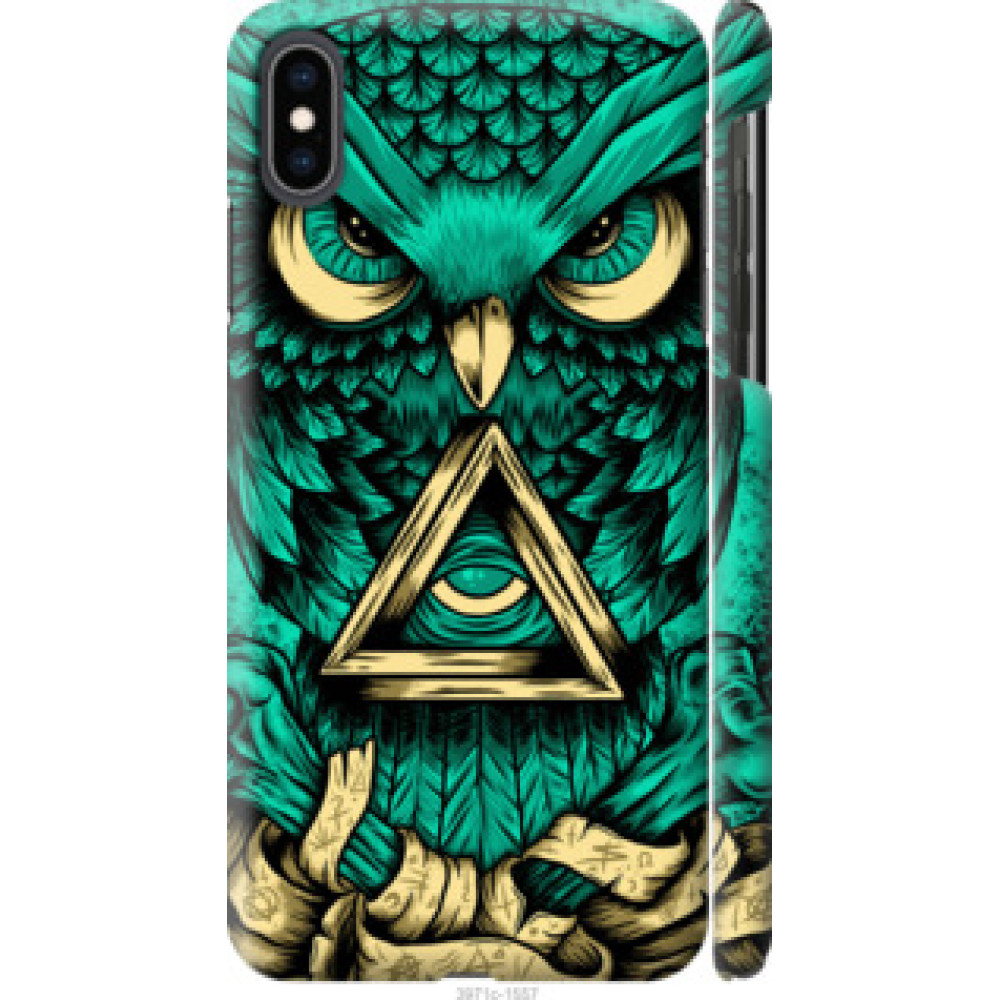 Чохол на Apple iPhone XS Max Сова Арт-тату (3971c-1557)