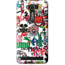 Чехол на Asus ZenFone 2 Laser 2 ZE550KL Many different logos (4022u-124)