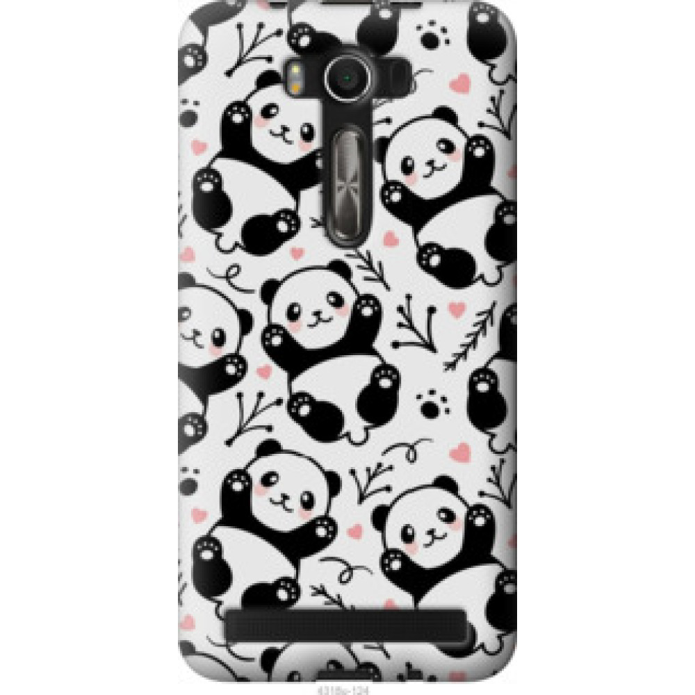 Чехол на Asus ZenFone 2 Laser 2 ZE550KL Панды (4318u-124)