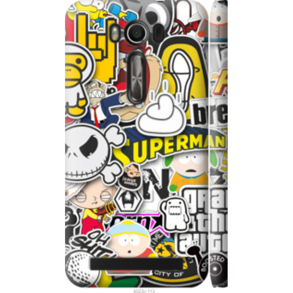 Чехол на Asus ZenFone 2 Laser ZE500KL Popular logos (4023c-113)