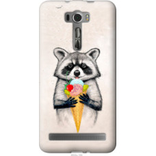 Чехол на Asus ZenFone 2 Laser ZE601KL Енотик с мороженым (4602u-164)